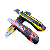 1-200pc Deli Retractable Snap Off 18mm Wide Blade Utility Knife Box Cutter Art Knife,Auto Lock Carbon Steel Sharp Cutting Carton