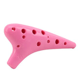 1 Piece Children Musical Instruments For Beginners 12 Hole Plastic Kids Early Education Music Alto Anti Fall Ocarina