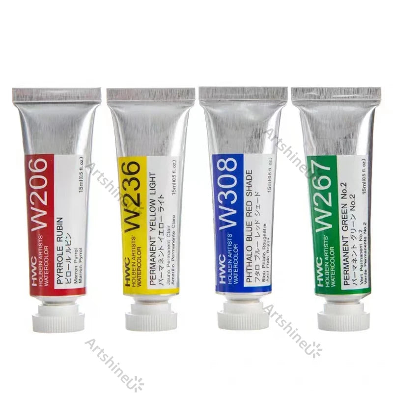Japanese Holbein 5ML 12/18/24 Colors Watercolor Paint Set for