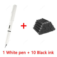 11Pcs Fountain Pen Ink Set Calligraphy Multi-Function Ink Pen 0.38mm EF Nib School Supplies Stationery Gel Pens