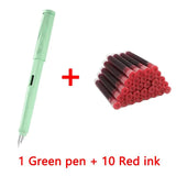 11Pcs Fountain Pen Ink Set Calligraphy Multi-Function Ink Pen 0.38mm EF Nib School Supplies Stationery Gel Pens