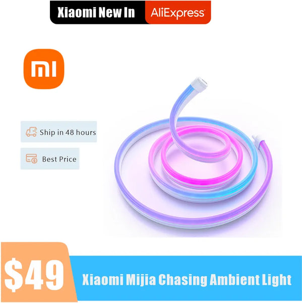 2022 Newest Xiaomi Mijia RGB Lightstrip 2M 220V 17W Light Painting synchronization Music interaction Game interaction Atmosphere