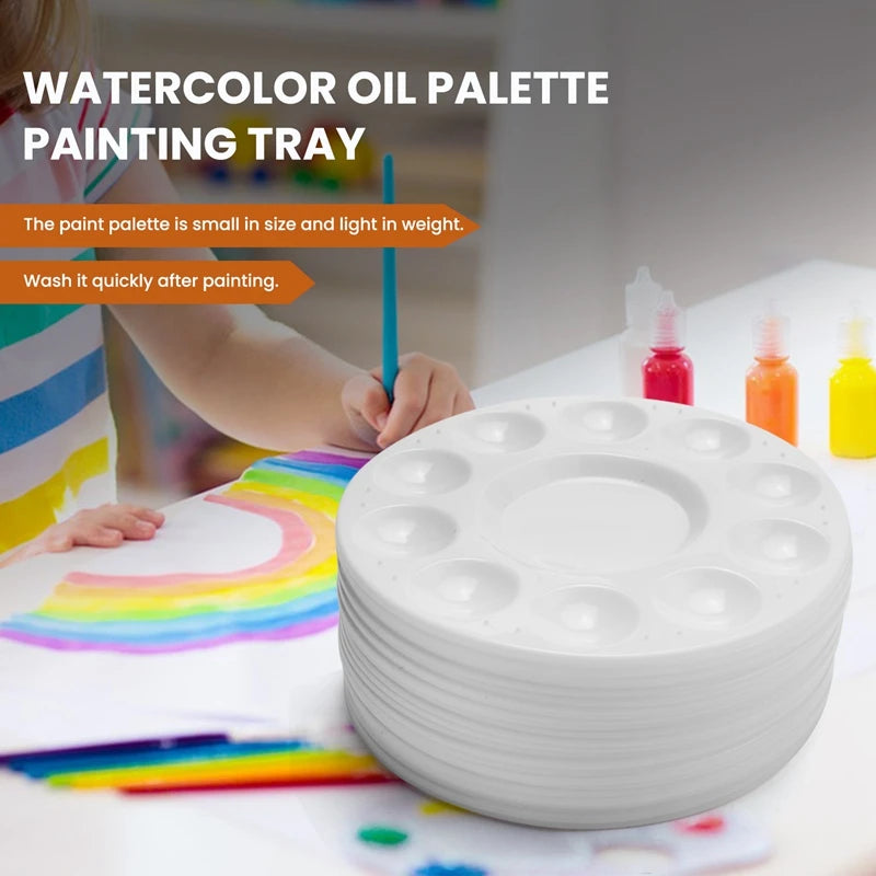 Paint Tray Oil Plastic Palette  Art Plastic Watercolor Palette - 20 Wells  Watercolor - Aliexpress
