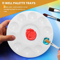 AOOKMIYA  24 Pcs Paint Palette Tray Plastic For Kids And Adults To Create DIY Craft Professional Art Painting