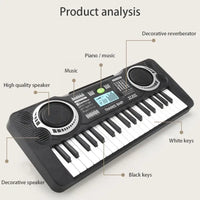 37/61 Keys Electronic Organ USB Digital Keyboard Piano Musical Instrument Kids Toy Electric Piano With Microphone For Children