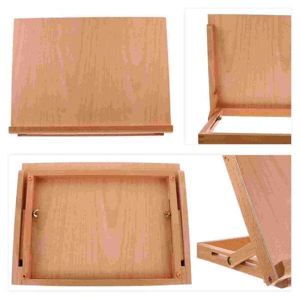 AOOKMIYA 4 K Folding Desktop Painting Easel Wooden Rack Aldult Tabletop Artist Adjustable Drafting Drawing Board Child