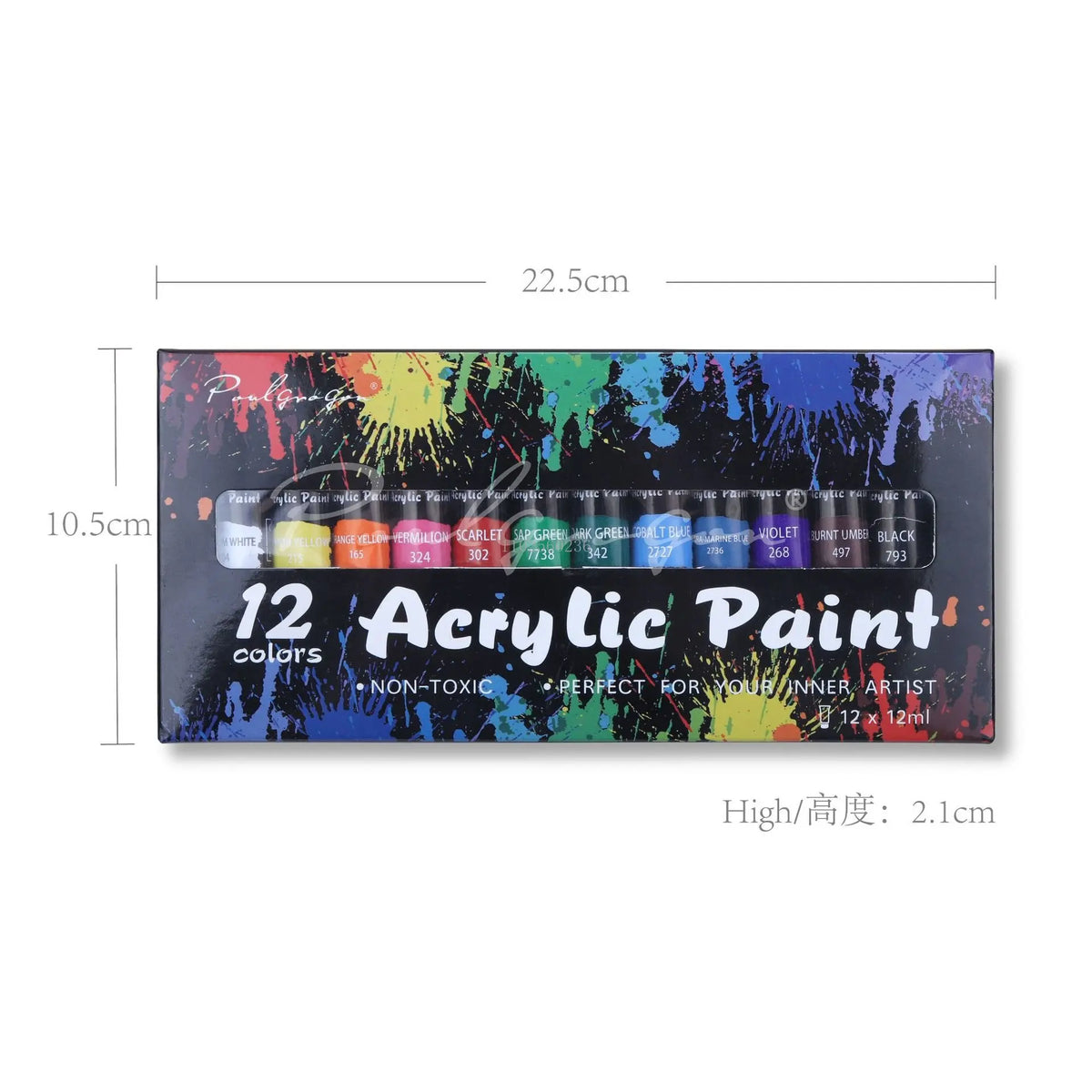 Acrylic Paint 36 Colors 22ml Tube Acrylic Paint Set, Paint For Fabric,  Clothing, Painting, Rich Pigments For Artists Painting