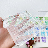 AOOKMIYA Acrylic Watercolor Paint Empty Box 16/36 Grid Transparent Palette Dustproof Magnetic Suction Stackable Portable Box Art Supplies