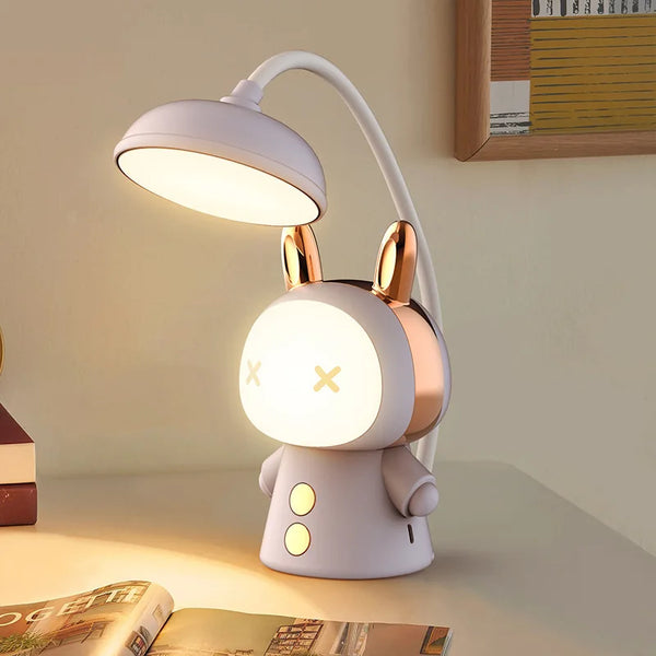 Cartoon Creative Small Night Lamp Eye Protection Learning Special Student Dormitory Led Table Lamp Night Light Bedside Lamp