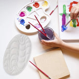 AOOKMIYA AOOKMIYA  Ceramic Paint Palette Wave Kids' Drawing & Painting Supplies Gouache Color Tray