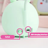 Cute Cartoon LED Desk Lamp USB Recharge Eye Protective Colorful Night Light For Student Study Reading Book Bedroom Bedside Lamp