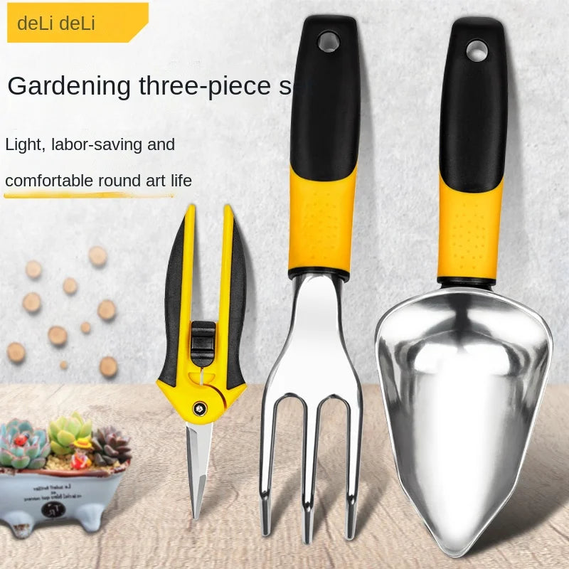 DELI Garden Tool Hand Trowel Bonsai Shovel Rake,Cultivator,Weeder Tool