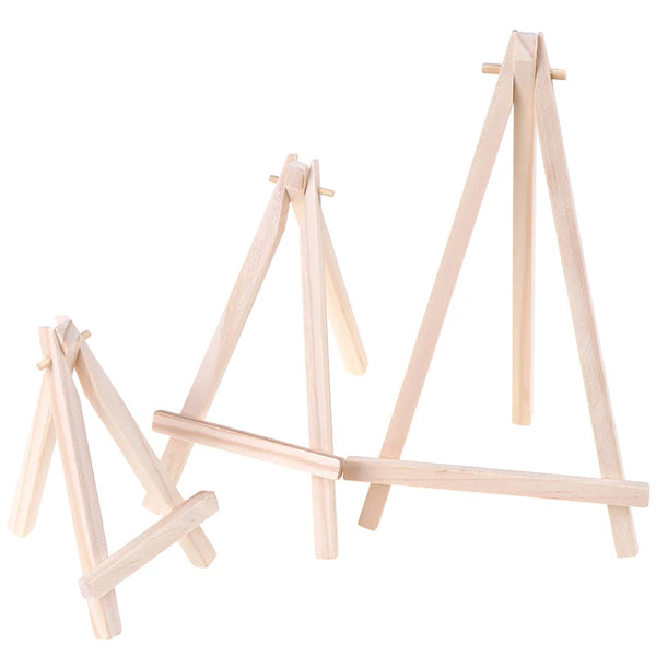 AOOKMIYA DIY Mini easel+Frame Set Pure Cotton Canvas Smooth and Practical Desktop Pure Pine Wood Frame Exhibition