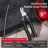 DeLi Universal Wire Cutter Diagonal Pliers Crimping Pliers Needle Nose Pliers Multifunctional Hardware Hand Tools Electrician