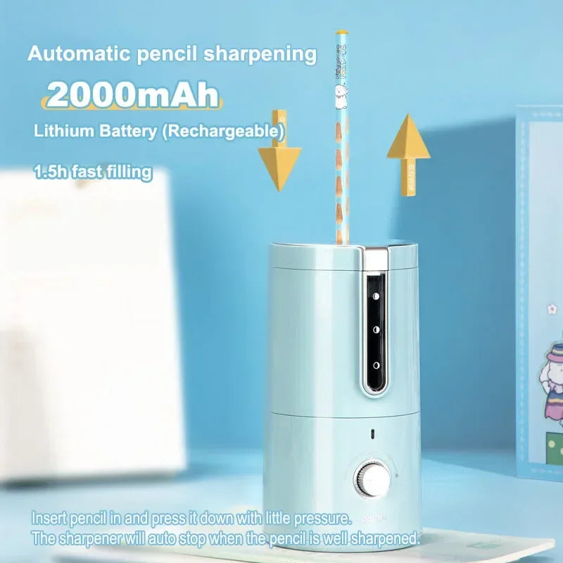Deli High End Automatic Electric Pencil Sharpeners USB Fast Charge