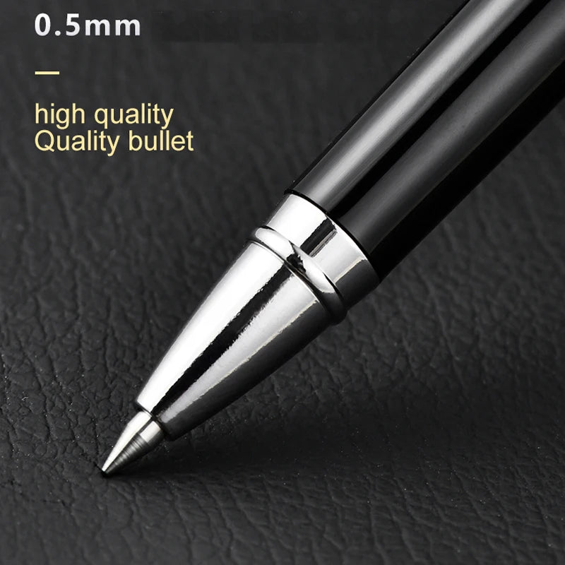 Deli Metal Sign Pen 0.5mm Gel Smooth Writing Pens Bullet Fine Tip Blac –  AOOKMIYA