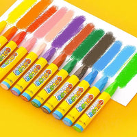 Deli Oil Painting Stick 12/18/24/36 Color Crayon 오일파스텔 Pastel Children Professional Drawing Graffiti Safe And Non-toxic Washable