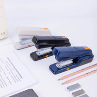 Deli Portable Quality Stapler Effortless Stapler Black Blue Save Effort Binding Machine School Paper Staplers Office Bookbinding