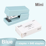 Deli stapler student use Mini small stapler Portable Multifunction Binding Machine Children cute Home Office Send staples