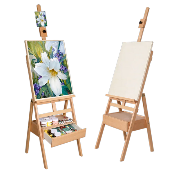 AOOKMIYA Easel Caballete Pintura Portable Painting Stand Drawer Artist Student Kid Oil Paint Wooden Easel Box Art Supplies Drawing Table