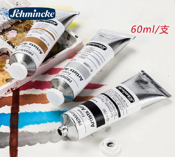 Germany imports Schmincke Artist Acrylic Paint PRIMAcryl professional acrylic paint 60ml tubular painting art supplies