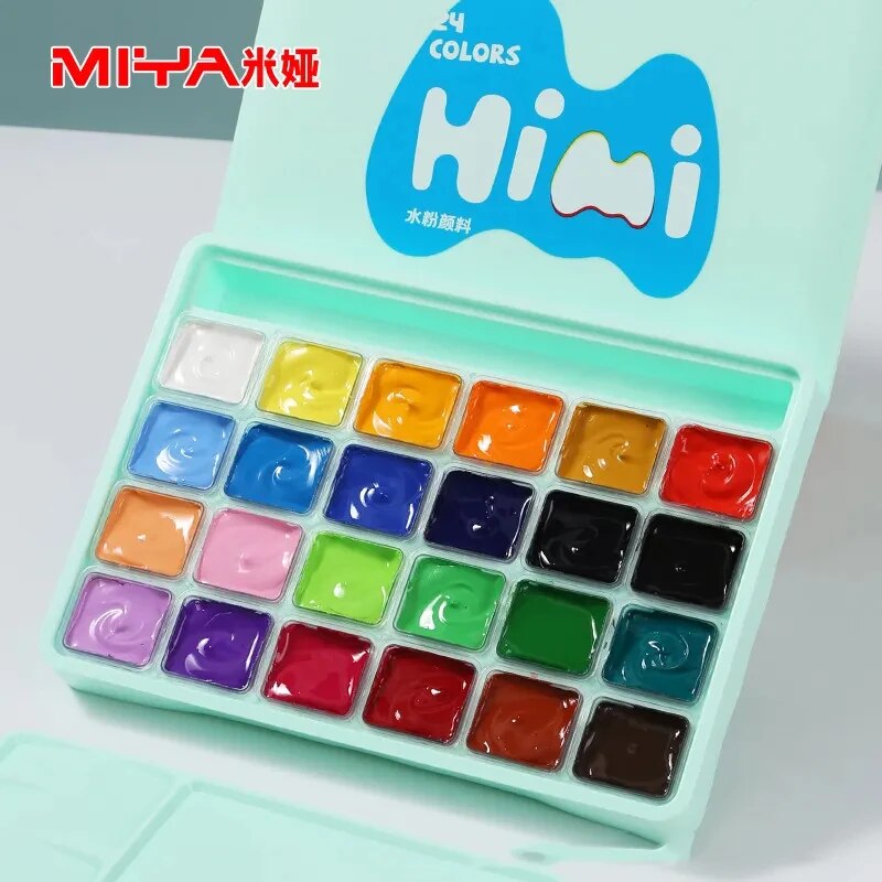MIYA Himi Gouache Water Colour Paint Set Jelly Cup - 18/24 Colors (30ml)
