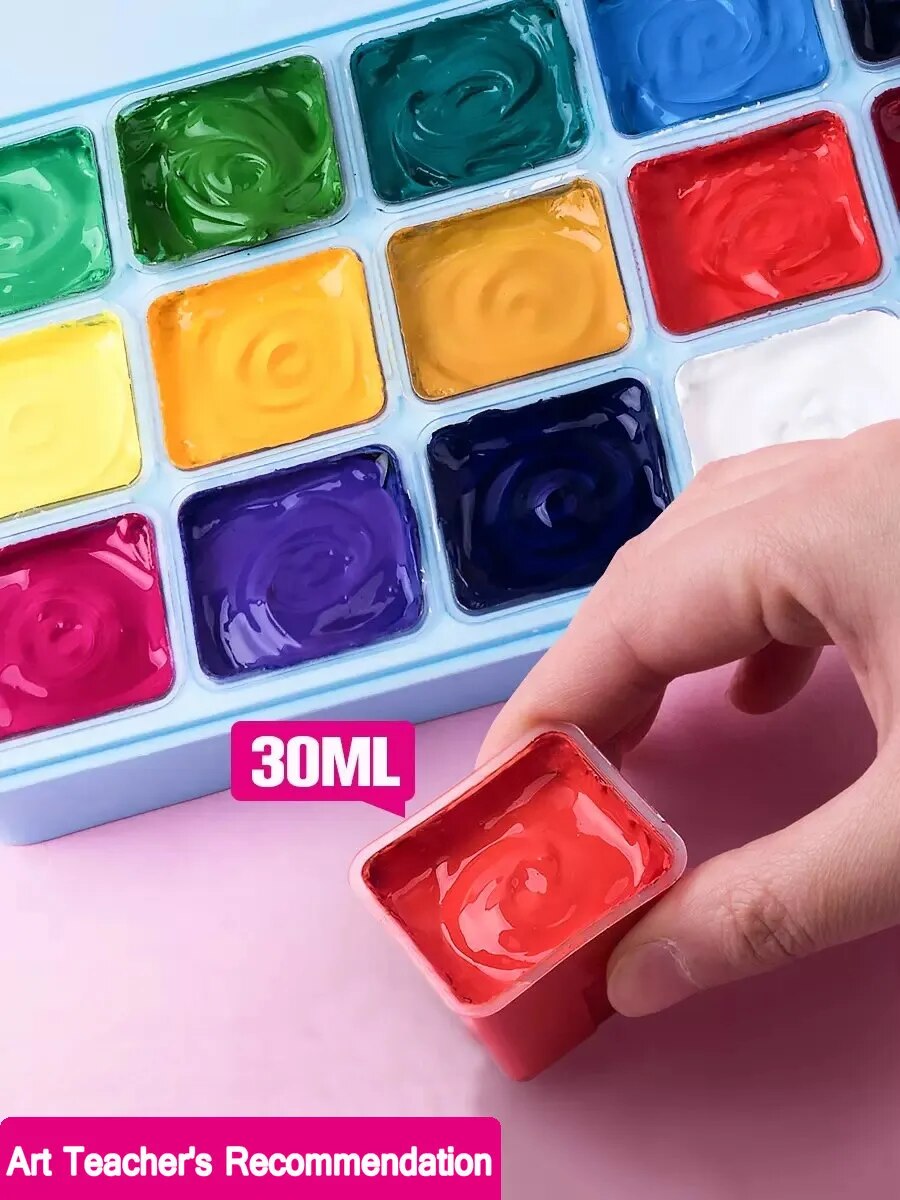 HIMI Gouache Paint Set, 50 colors(14 Colors x 60ml + 36 Colors x 30ml) –  AOOKMIYA