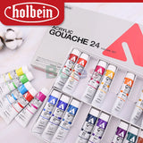 Holbein Artist Opaque Acrylic Watercolor Pigment,12Color 20ml Suit Professional Painting Graffiti,High Concentration,Sketching