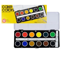 Holbein Artists Level 24/12 Color Senior Solid Watercolor Paints High Concentrations Pigment Portable Sketch Set