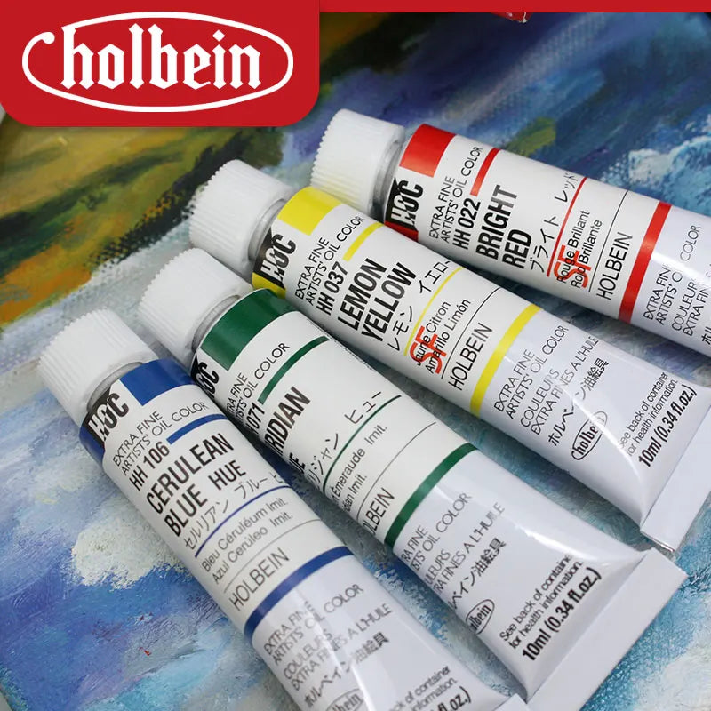 Holbein Duo Aqua Water Soluble Oil Paints 12Colors 10ml Starter Set / 15ml  Basic Set Oil Painting