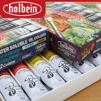Holbein Duo Aqua Water Soluble  Oil Paints 12Colors 10ml Starter Set / 15ml Basic Set Oil Painting Set Supplies