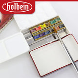Japanese Holbein Professional Artists Solid Watercolor Paints PN691 12 Colors Palm Red Box for Watercolor-painting Art Supplies