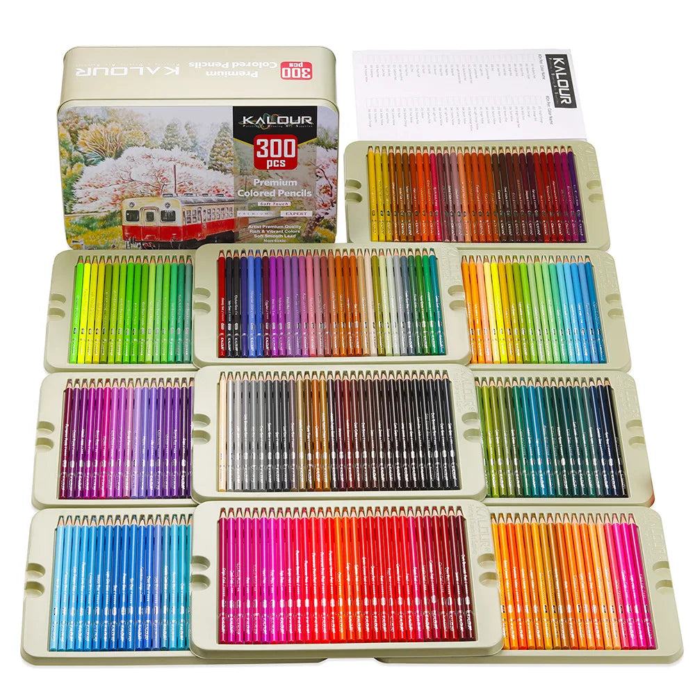 72 Oil based Colored Pencils Set Perfect For Layering - Temu