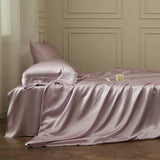 Luxury 100% Silk Bedding Set 19mm Mulberry Silk Duvet Cover Set 1 Silk Quilt Cover 1 Silk Bed Sheet 2 Silk Pillowcases