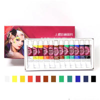 Madisi Body Painting Pigment Set 12 Colors 12ML Drama Oil Color Cream Painting Children Halloween Face Ball Game Makeup Figment