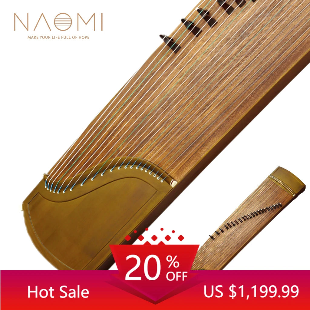 NAOMI 163cm 21-String Chinese Guzheng Zither Select Nanmu Well