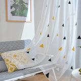 Nordic Style Tulle Curtains for Children's Bedroom The Livingroom Kids Window Treatments Sheer Voile for Kitchen Drapes Panels