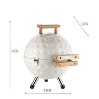 Outdoor Supplies Portable Golf Ball Household BBQ Charcoal Barbecue Outdoor Barbecue Oven Frying Pan  Cast Iron Cookware