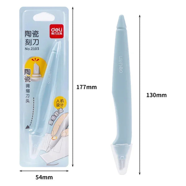 Paper Micro Craft Knifes Carving Stationery Deli Pen Knife Cutting Box Ceramic Precision Blade Utility Art Retractable Knife