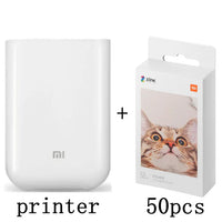 Printer Xiaomi Mijia AR 300Dpi Saku Mini Foto Portabel dengan Swakarya Berbagi Gambar 500MAh Принтер Printer Saku Bekerja dengan