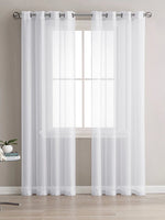 Pure White Curtain 140*240/100*200cm European Curtains Pure White Gauze Curtain For Wedding Home Kitchen Decoration