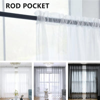 Shading Solid White Sheer Curtains for Living Room Decoration Window Curtains for Kitchen Modern Tulle Voile Organza Curtains