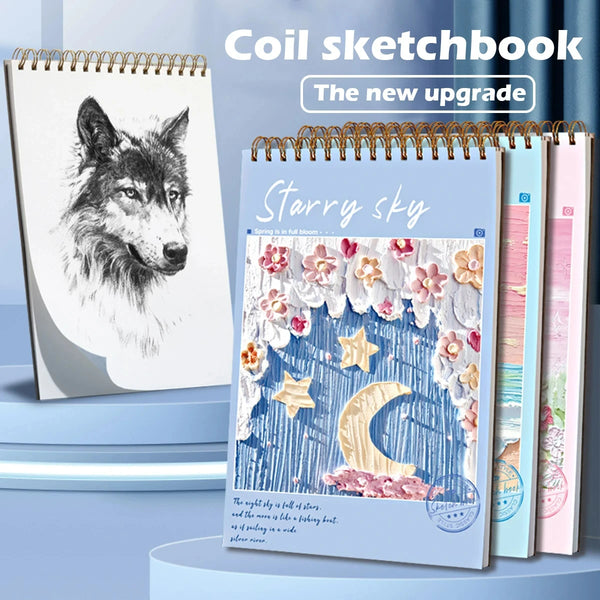Sketchbook for Artist, Papel de Desenho, Art Book for Artist, Papelaria Pintura a Óleo, Estudantes Material Escolar, 60 Folhas