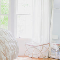 Standard/Thickened Tulle Window Curtains for Living Room Bedroom Decoration White Modern Veil Solid Sheer Voile Tulle