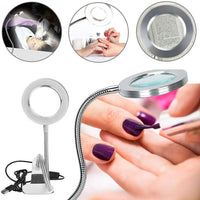 USB Table Lamp LED Study Table Light with Clip Makeup Beauty Desk Lamp Magnifying Glass Circle Desk Light Bedroom Dormitory