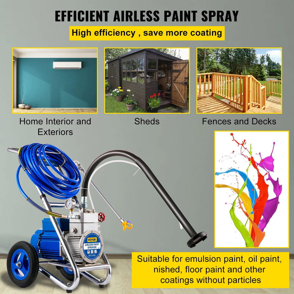 Commercial paint outlet sprayer