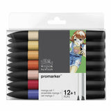 WINSOR & NEWTON Promarker Set Twin Tip Alcohol Based Marker Pens 6 Colors & 12 Colors Design Professional Marker For Artists