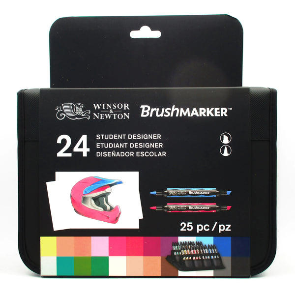 Winsor & Newton Brushmarker Student Designer Set 24 Colors  Markers，Art Paintig Supplies