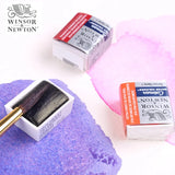 Winsor & Newton Cotman Solid Watercolor Paints Half Block Bright Delicate High Transparency Smooth Watercolor Painting Pigments