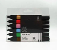 Winsor & Newton Promarker Set Art Markers 6pcs New Style